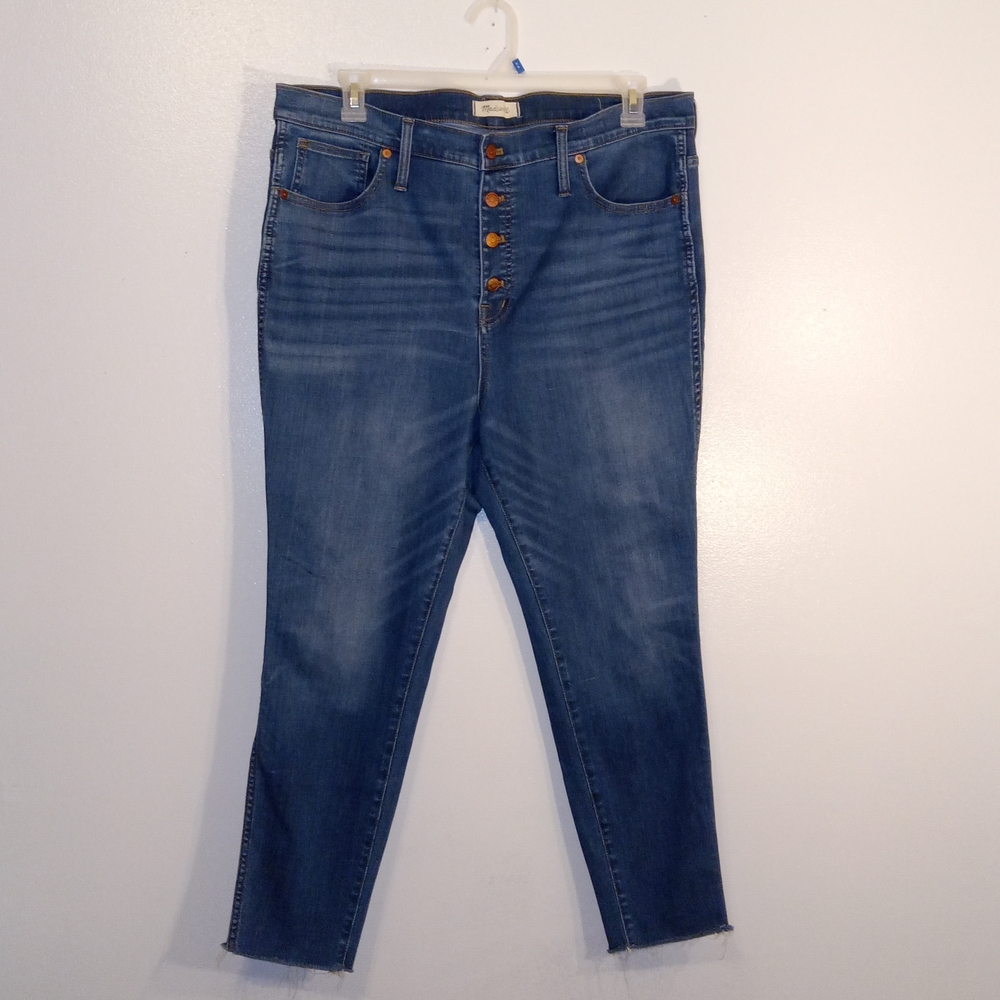 Madewell Women's Dark Wash Crop Skinny Jeans